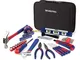 WORKPRO Set Porta Attrezzi Uso Domestico Riparazione 100 Pezzi Utensili per Officina e Lav...