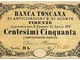 Cartamoneta.com 50 CENTESIMI Banca Toscana di ANTICIPAZIONE E Sconto Firenze 24/04/1870 SU...