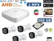 GENERAL TRADERS - KIT VIDEOSORVEGLIANZA AHD DAHUA TELECAMERE INFRAROSSI 2 MPX IP CLOUD DVR...