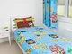 Zappi Co Design Pirata Set di Copripiumino e Federa per Bambini, Reversibile, per Letto Si...
