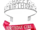 Compleanno Ragazza Tiara Corona, Birthday Girl Corona Tiara Strass Cristallo Gioielli per...