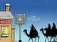 Twizler, biglietto di auguri di Buon Natale con Re Magi, cammelli, stella e pub. Prodotto...