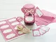 Readyprint Set Decorativo per 8 vasetti di Confetture o Marmellate, con Copri barattoli in...