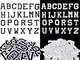 52 Pezzi Patch di Lettere Ettere Cucite su Appliques con Adesivo Stirato Toppe Decorative...