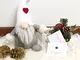 Blanchel, gnomo svedese tomte in peluche con cappello di Natale, fatto a mano, in stile Ba...