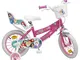 TOIMSA - Bicicletta da Bambina, 14" (dai 4 ai 7 Anni), Motivo: Principesse Disney