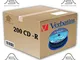200 CD -R VERGINI VUOTI 100% VERBATIM 52X 700MB PER AUDIO DATI EXTRA PROTECTION