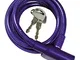 WOLFPACK Maurer 3110817 - Catena per Bicicletta a Spirale con Chiave, 8mm x 150cm