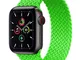 Leishouer Solo Loop Intrecciato Compatibile per Apple Watch 38/40mm 42/44mm 41mm/45mm, Spo...