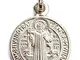 Medaglia di San Benedetto in argento Sterling, misura 20 mm. È una delle medaglie più anti...