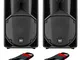 2 x RCF Art 710-A MK4 10" Active PA Speaker & cavi XLR gratuiti