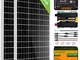 ECO-WORTHY 240W 12V Pannello Solare Kit Completo per Sistema Solare Off-grid:2 Pannelli So...