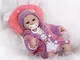 Nicery Reborn Doll Bambina Bambino Morbide Vinile in Silicone Corpo in Tessuto per Ragazzi...