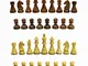 StonKraft pezzi degli scacchi in legno, scacchi, pedine degli scacchi, monete di scacchi,...