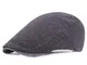 Berretto da Uomo,Uomo Cotone Cappuccio Berretti Vintage Hat,Cotone Regolabile del Flat cap...