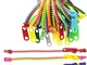 TADAE 48 braccialetti con chiusura lampo per bambini, giocattolo per feste