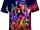 HUASON Uomo Realm Marvel Avengers TShirt Endgame Superhero Quantum Battaglia 3D Stampa Man...