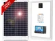 DOKIO Pannello Solare 20W 12V Policristallino Fotovoltaico e Pieghevole+1 Regolatore 10A S...