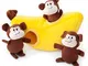 Zippy Paws Zp229 Zippy Burrow - Monkey 'N Banana Gioco, Giocattolo per Cane