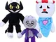 Cuphead peluche giocattoli farciti bambola Cosplay regalo 20-36cm (Mugman The Devil leggen...