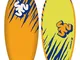 Tavola da Surf in Schiuma EPS 3'2" Surf & Sun TIGERSQUID Arancione/Giallo Fluo, Arancione,...