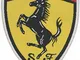 Centro Ricami Patch-Toppa Microricamata in HD/Jacquard (Alta Definizione) Scudetto Ferrari...