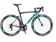 SAVADECK Warwind3.0 Bici da Strada in Carbonio 700C Bicicletta con Telaio TORAY T800 in Fi...