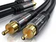 Primewire - 10m Cavo RCA Stereo - 2X RCA Maschio a 2X RCA Maschio - Serie Premium HQ - Com...