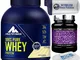 Multipower Pure Whey Protein 100% 2000 gr 2 kg Vaniglia - Proteine del Siero Del latte + 3...
