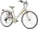 Cicli Cinzia Bicicletta 26" Citybike Kilt Donna 6/V Revo Shift V-Brake Alluminio, Crema