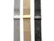GOZAR 18mm 20mm 22mm Acciaio Inossidabile Unisex Cinturino Chainmail Watch Band-Oro-20mm