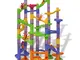 vidaXL Pista per Biglie Plastica 112 pz 3+ Anni Gioco per Bambini Marble Run