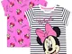 Disney Maglietta Maniche Corta per Ragazze Topolina Minnie Mouse Confezione da 2 Multicolo...