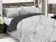 Italian Bed Linen Fashion Copripiumino, Marble, 1 Piazza e Mezza