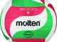 Molten V1M300 Mini palla da pallavolo, Ø 15 cm, colore: Bianco/Verde/Rosso