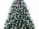 manieri Albero di Natale Artificiale Innevato 210 cm 1280 Rami Natalino Lux Verde