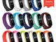 MIJOBS Cinturino per Mi Band 5, Cinturino in Colorato Silicone Braccialetto Strap di Ricam...