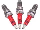 Spark Plug, 3Pcs D8TC 3 Electrode Candela di ricambio per CG 125 150 200cc CF250 Scooter A...