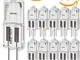 Act 10 pack Lampadina Halostar 12 V G4, Vetro, Chiara, 20 W, Confezione da 10 [Classe di e...