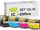 XL Cartucce Set per stampante con chip compatibile Brother lc3217 lc3219 lc-3217-xl lc-321...