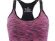 Aibrou Reggiseno Sportivo da Donna, Reggiseno Sportivo da Ginnastica Imbottito da Corsa da...