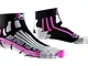 X-Socks Run Speed Two Lady - Calza Running, Donna, Nero (Black/Fuchsia), 41/42