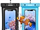 Cocoda [2 Pezzi] Custodia Impermeabile Smartphone, IPX8 Custodia Subacquea Smartphone Dry...
