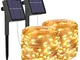 [2 Pacchi] Luci Solari Esterno, Litogo 12m 120 LED Catena Luminosa Esterno Filo Luci Led 8...