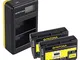 PATONA 2x EN-EL15 Batteria con Caricatore doppio LCD USB compatibile con Nikon 1 V1, Z6, Z...