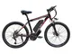 SXZZ Bicicletta Elettrica, Mountain Bike Elettrica da 26 '' con Luce A LED, Bici Elettrica...