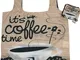 Chilino Coffee - Borsa per la spesa pieghevole, grande e stabile, ecologica, 100% polieste...