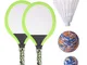 BESPORTBLE Set di Racchette da Tennis Maniglie Resistenti Badminton Racchette da Gioco Gio...