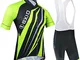 BXIO Completo Ciclismo Uomo, Abbigliamento Ciclismo Traspirante e ad Asciugatura Rapida co...