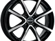 MAK Milano nero fresato viso 6.5 x 16 4 x 108 ET15 Hub Bore 65.1 cerchi in lega